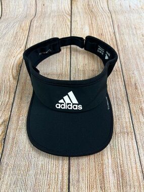 Adidas Climalite Visor Black Athletic Running Tennis Golf Adjustable Hat